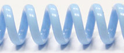 Unser Coilbindung in der Farbe Pastellblau
