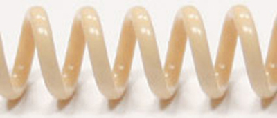 Unser Coilbindung in der Farbe Beige